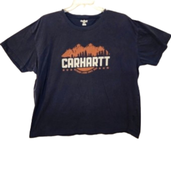 Carhartt Other - 💘Mens Big and Tall Carhartt Navy Graphic T-Shirt Size XXL